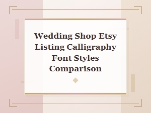 Wedding Shop Script Fonts on Etsy